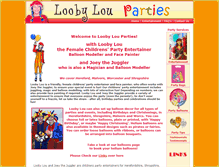 Tablet Screenshot of loobylouparties.co.uk